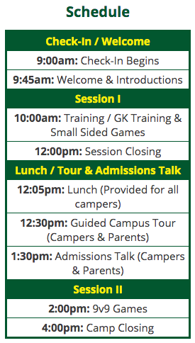 Tiffin Mens Soccer Camp Dec 7th 2019 - https://register.ryzer.com/camp.cfm?sport=7&amp;id=145783